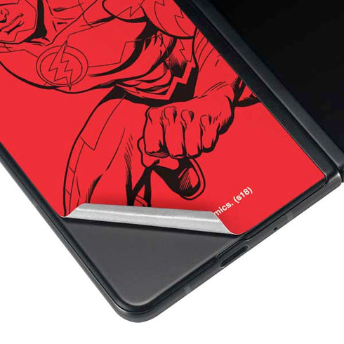 DC Comics The Flash Comic Pop Galaxy Z Fold4 5G Skin